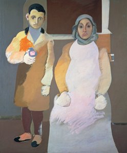 The artist and his mother, ca 1926-1936, by Arshile Gorky