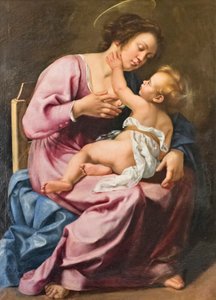 Madonna nursing baby Jesus