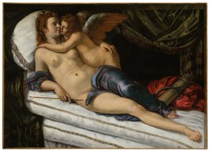 Venus and Cupid by Artemisia Gentileschi