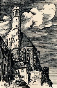 The Italian Marienkirche, Vienna by Arthur Beresford Pite