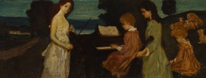 Music in the Fields by Arthur Bowen Davies