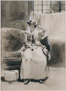 Untitled (Seated Woman) by Arthur Bowen Davies