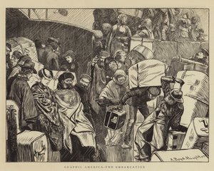 Graphic America, the Embarkation