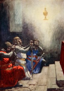 Galahad Alone Could See the Perfect Beauty of the Holy Grail, c.1925