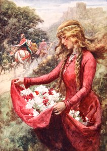 The roses of St. Elisabeth by Arthur C. (after) Michael