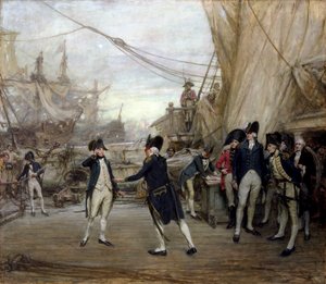 Nelson Received by Admiral Jervis after the Battle of St. Vincent by Arthur David McCormick