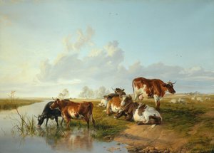 Landscape with a Cattle near Wool, Dorset