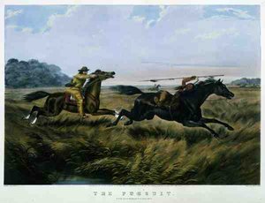The Pursuit, Published by Currier & Ives by Arthur Fitzwilliam (after) Tait