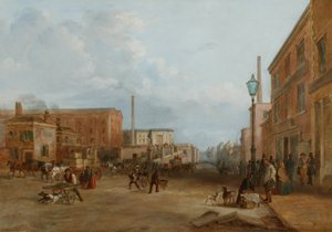 London Road, Manchester by Arthur Fitzwilliam Tait