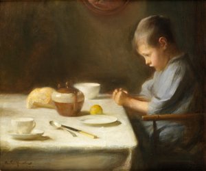 Saying Grace by Arthur Hacker