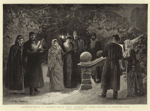 Amateur Waits, a Country House Party serenading their Friends on Christmas Eve by Arthur Hopkins