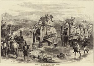Arrival of the Prince of Wales at Jummoo, Cashmere