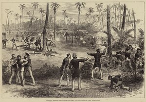 Conflict between the Natives of Samoa and the Crew of HMS Barracouta