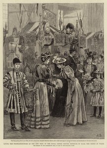 Laying the Foundation-stone of the New Wing of the Royal United Service Institute by H R H the Prince of Wales by Arthur Hopkins