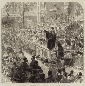 The Easter Volunteer Review at Brighton, Service in the Pavilion on Sunday Morning by Arthur Hopkins