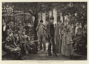 The Evening Promenade at the German Exhibition by Arthur Hopkins