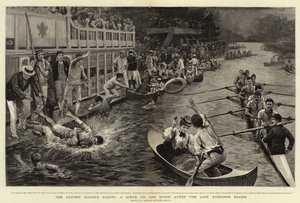 The Oxford Summer Eights, A Scene on the River after the Last Evening