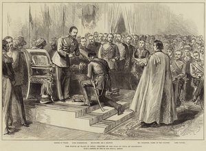 The Prince of Wales in India, Chapter of the Star of India at Allahabad by Arthur Hopkins