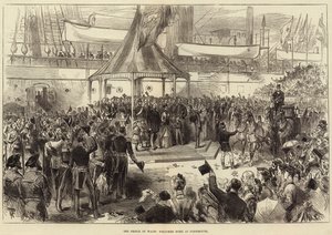 The Prince of Wales Welcomed Home at Portsmouth by Arthur Hopkins