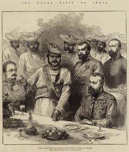 The Royal Visit to India, Scindia Proposing the Health of the Prince of Wales at Gwalior