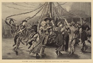 Winter Life in Canada, a Skating Carnival at Ottawa