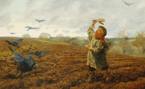 The Crow-Scarer: "Pigeons and Crows, Take Care of Your Toes" by Arthur Hughes