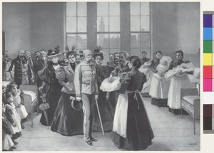 Emperor Franz Joseph with Entourage
