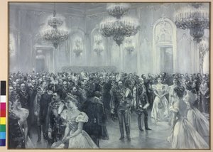Reception at Court on the Occasion of the Visit of Emperor Wilhelm II in Budapest 1897