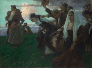 Return from the Church Fair by Arthur Langhammer