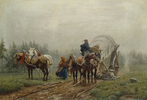 The Broken Freight Wagon, 1862