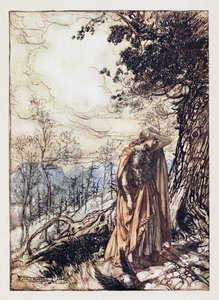 Brünnhilde. Illustration for The Rhinegold and The Valkyrie by Richard Wagner, 1910