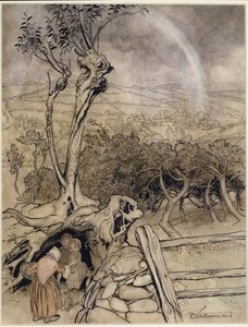 Exactly Where the Rainbow Ends by Arthur Rackham