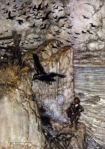 Illustration by Arthur Rackham for A Midsummer Night