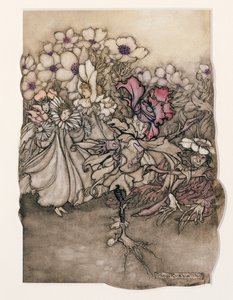 Illustration from Peter Pan in Kensington Gardens by J.M. Barrie (1860-1937) 1906 by Arthur Rackham