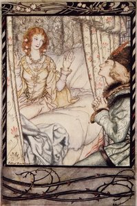Is that you, my prince? I have waited for you very long, from The Arthur Rackham Fairy Book