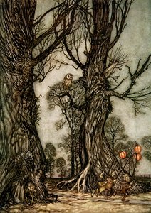 Peter Pan in Kensington Gardens by Arthur Rackham