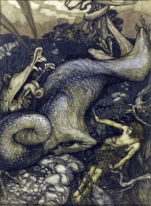 Sigurd the Dragon Slayer by Arthur Rackham