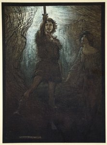 Siegmund the Walsung Thou Does See! As Bride Gift He Brings Thee His Sword, 1910 by Arthur Rackham