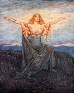 Sun, I hail thee! Hail, O light! Hail, O glorious day!, 1924 by Arthur Rackham