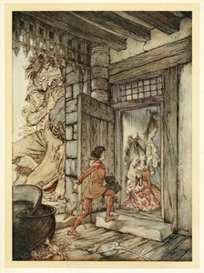 Taking the Keys of the Castle, Jack Unlocked All the Doors by Arthur Rackham