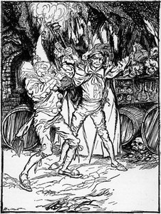 The Cask of Amontillado by Arthur Rackham