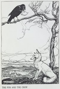 The Fox and the Crow, illustration from 