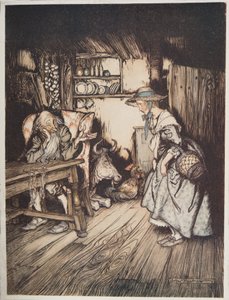 The Hut in the Forest by Arthur Rackham