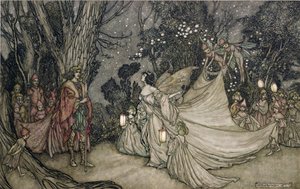 The Meeting of Oberon and Titania by Arthur Rackham