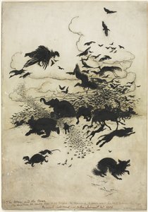 The Wren and the Bear by Arthur Rackham