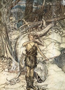 The Hot Blood Burns Like Fire! by Arthur Rackham