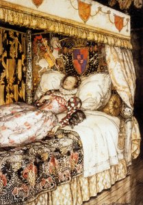 The Sleeping Princess (illustration by Arthur Rackham for tale by Charles Perrault 