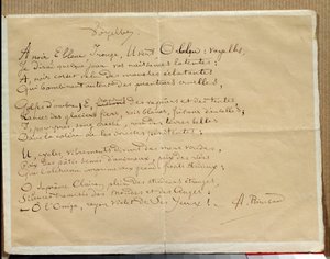 Manuscript of Arthur Rimbaud