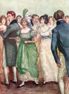 Illustration for Northanger Abbey by Jane Austen by Arthur Wallis Mills