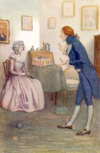 Illustration for Pride and Prejudice by Jane Austen by Arthur Wallis Mills